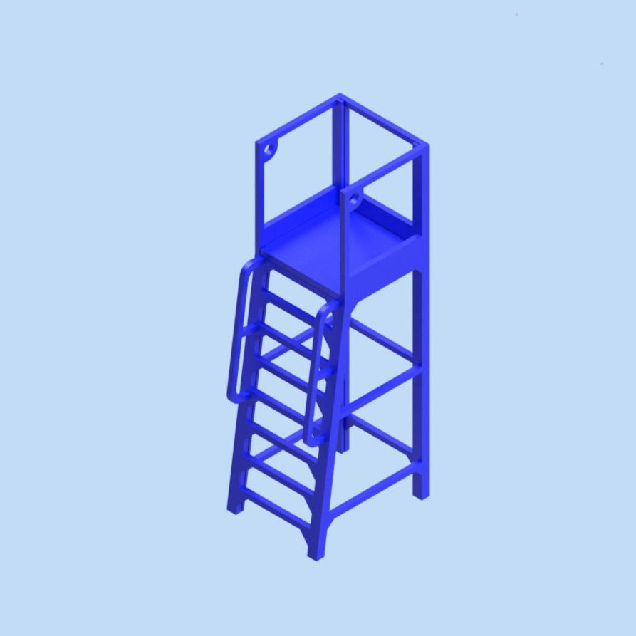 Platform for pouring pillars