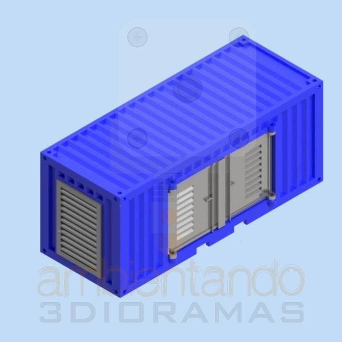 Containerized electricity generator