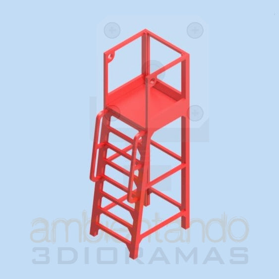 Platform for pouring pillars