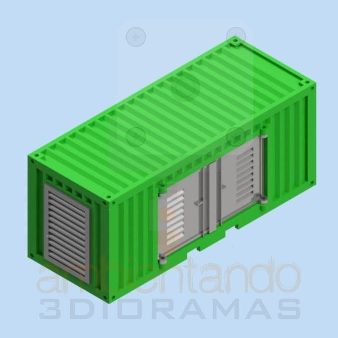 Containerized electricity generator