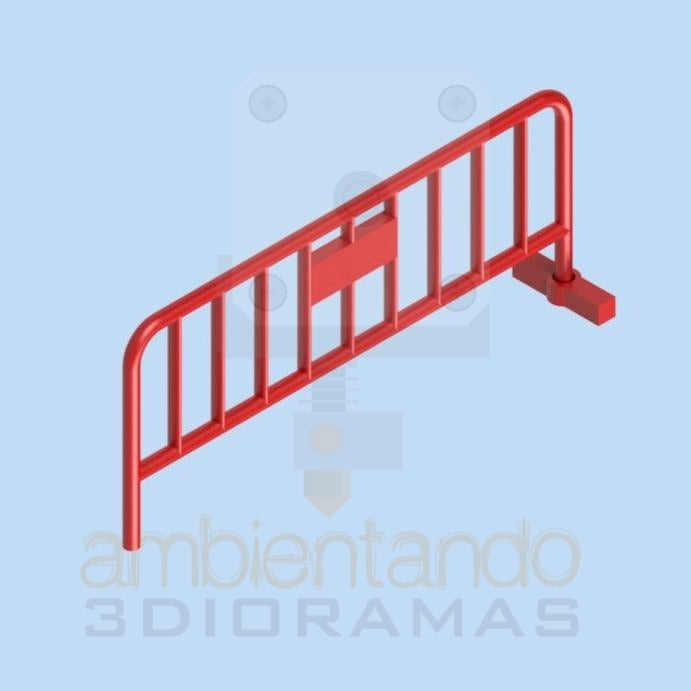 Valla de obra tubular (5 unidades)